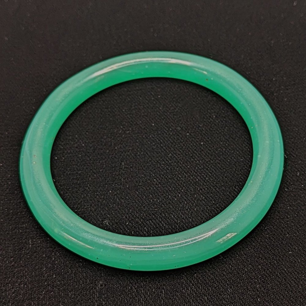 Vintage Hand Made Chinese Green Peking Glass Brace